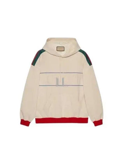 Embroidered Logo Wag Neoprene Hoodie Ivory - GUCCI - BALAAN 2