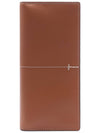 Men's Vertical Stitch Leather Long Wallet Brown - TOD'S - BALAAN 3