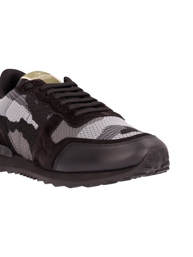 Rockrunner Low Top Sneakers Grey Brown - VALENTINO - BALAAN 6