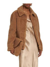 Women's Teddy Bear Fur Jacket Camel - MAX MARA - BALAAN 5