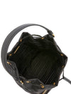 Duet Re-Nylon Bucket Bag Black Gold - PRADA - BALAAN 7