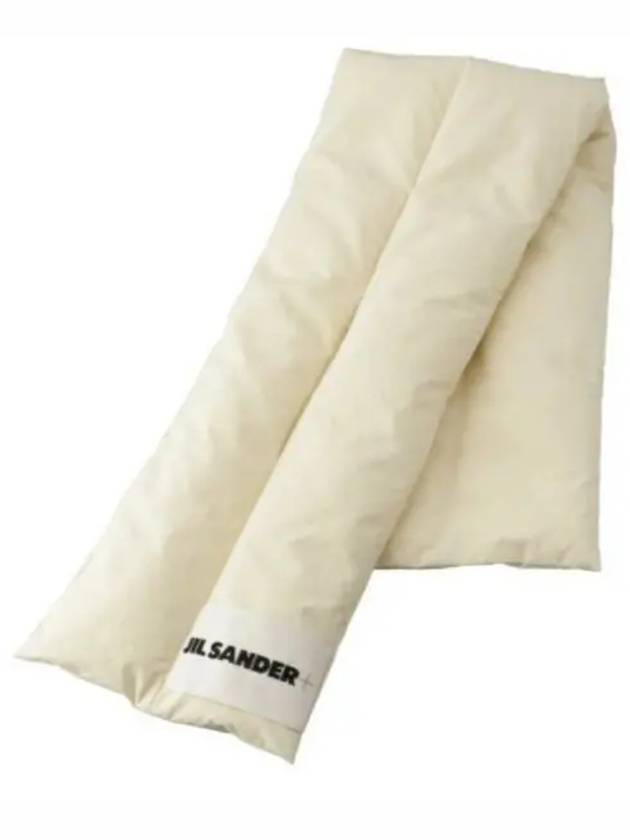 Logo Patch Down Muffler Light Beige - JIL SANDER - BALAAN 2