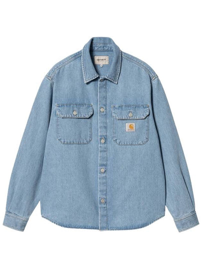 Harvey Shirt Denim Jacket Light Blue - CARHARTT WIP - BALAAN 2