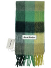 Check Mohair Muffler Yellow Green - ACNE STUDIOS - BALAAN 2