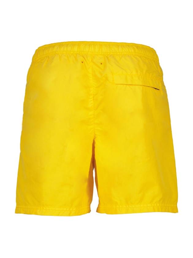 Logo Patch Brushed Nylon Swim Shorts Yellow - STONE ISLAND - BALAAN 6