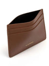 Logo Leather Card Wallet Brown - JIL SANDER - BALAAN 4