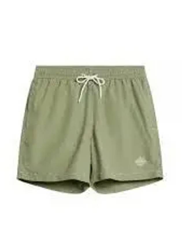 Banks Solid Swim Trunk Shorts Oil Green - J.LINDEBERG - BALAAN 2