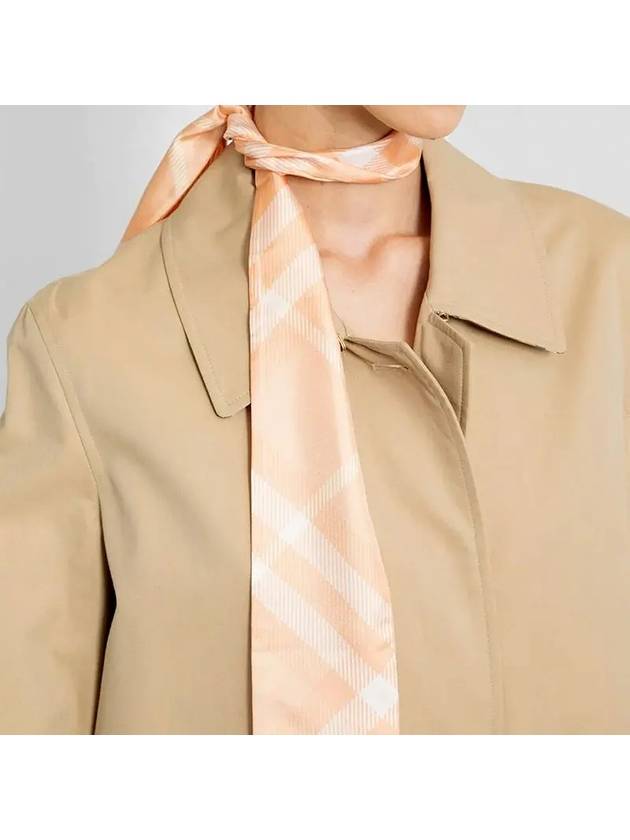 Check Skinny Silk Scarf Pink - BURBERRY - BALAAN 5