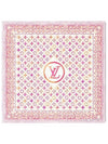 LV Tiles Square 90 Scarf Coral - LOUIS VUITTON - BALAAN 2