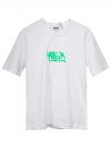 Graffiti Logo Print Short Sleeve T-Shirt White - MSGM - BALAAN 2