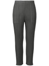 Pleats Straight Pants Charcoal - ISSEY MIYAKE - BALAAN 2