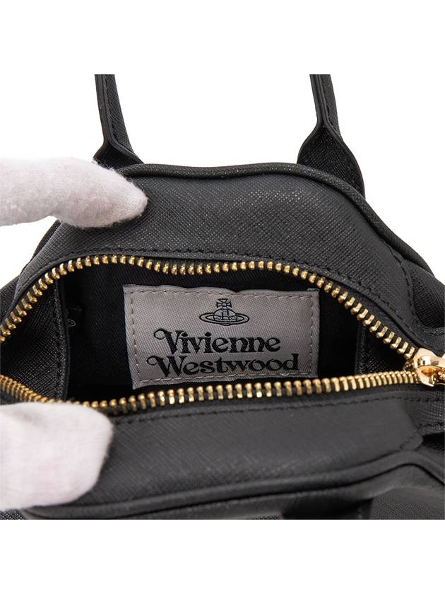 ORB Plaque Small Tote Bag Black - VIVIENNE WESTWOOD - BALAAN 10