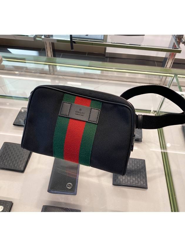 Signature Web Techno Canvas Belt Bag Black - GUCCI - BALAAN 2