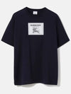 Men's Prorsum Label Cotton Short Sleeve T-Shirt Smoke Navy - BURBERRY - BALAAN 4