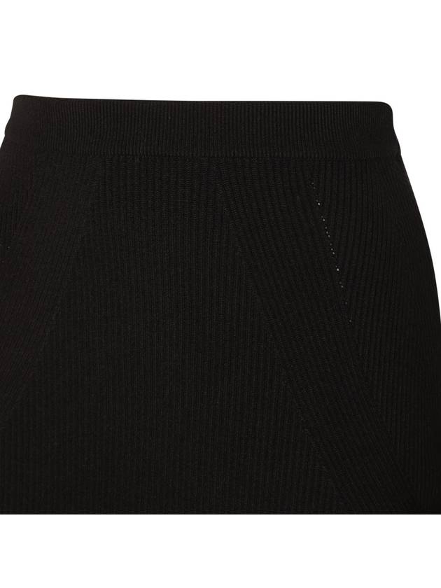 Rib Knit Pencil Skirt Black - ALEXANDER MCQUEEN - BALAAN 4