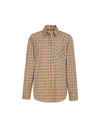 Antique Vintage Check Cotton Long Sleeve Shirt Beige - BURBERRY - BALAAN 1