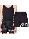 Men's Logo Printing Swim Shorts Black - GIVENCHY - BALAAN.