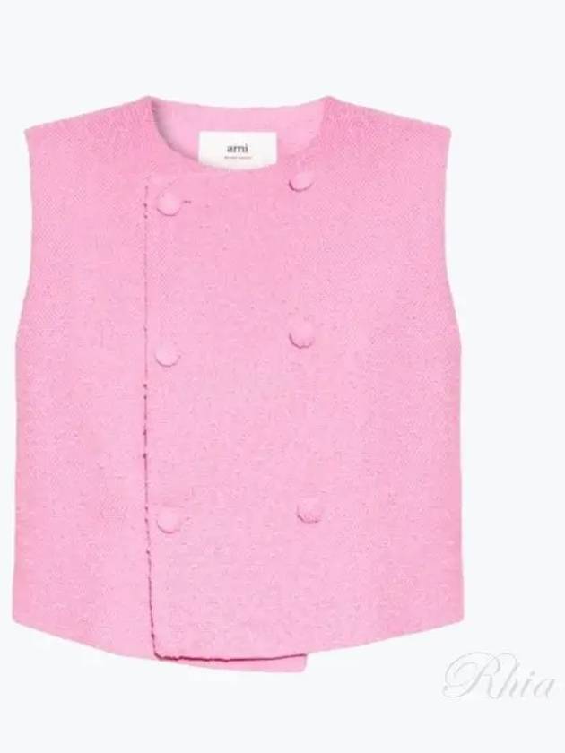 Blazer Sleeveless Pink - AMI - BALAAN 2