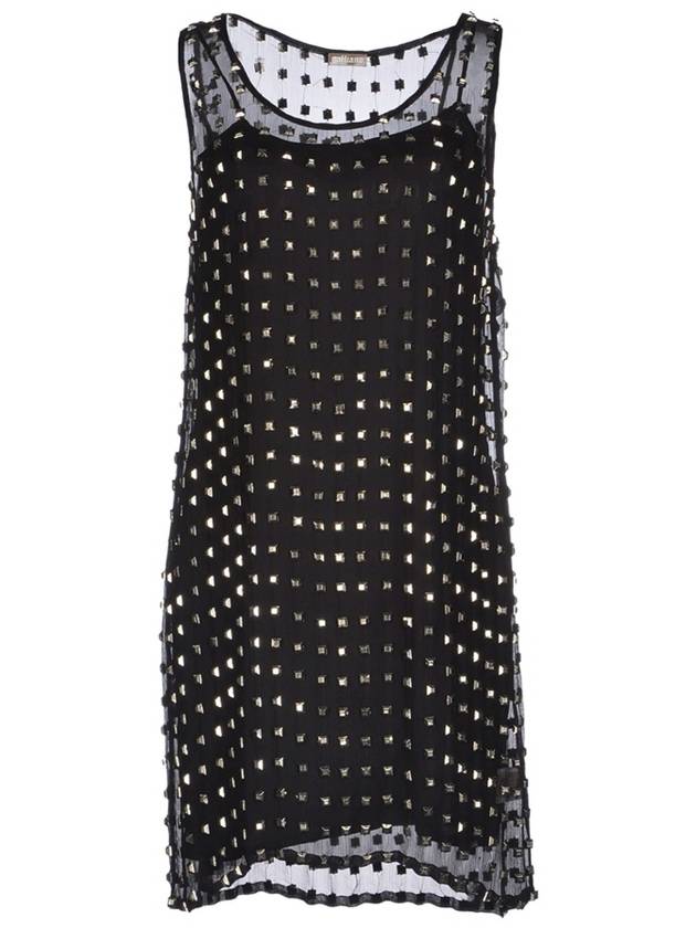 Studded mini silk dress - JOHN GALLIANO - BALAAN 3