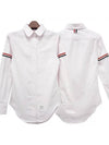 Women's Armband University Striped Oxford Shirt Light Pink - THOM BROWNE - BALAAN 2