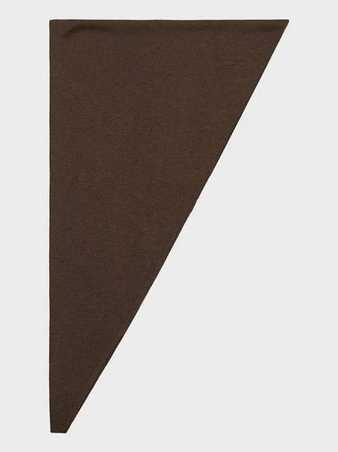 Wool Layered Scarf Brown - NOIRER FOR WOMEN - BALAAN 1