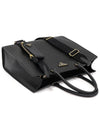 1BA335 Black Saffiano Lux Gold Plated Large Tote 2WAY - PRADA - BALAAN 4