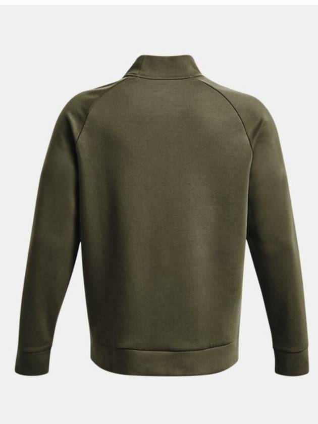 Men's UA Unstoppable Fleece Mock Neck Long Sleeve T-Shirt Green - UNDER ARMOUR - BALAAN 3