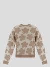 Hana Dot Embroidered Cardigan Off White - KENZO - BALAAN 3