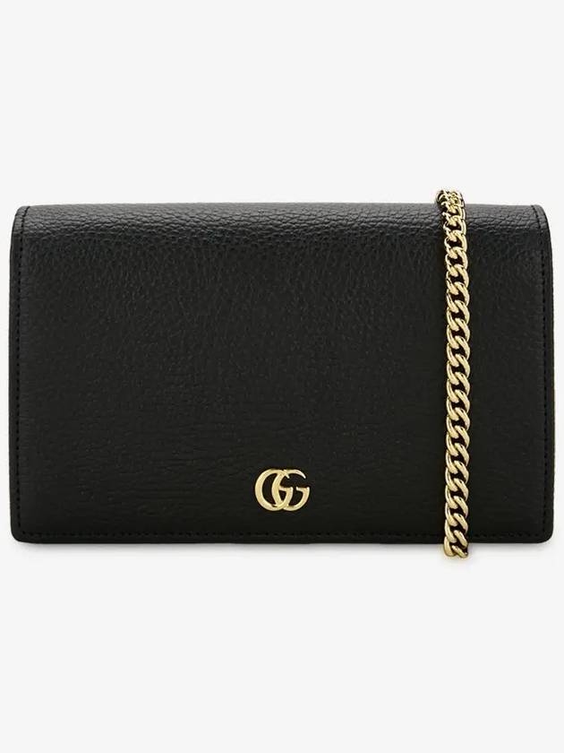 Women's GG Marmont Chain Cross Bag Black - GUCCI - BALAAN 3