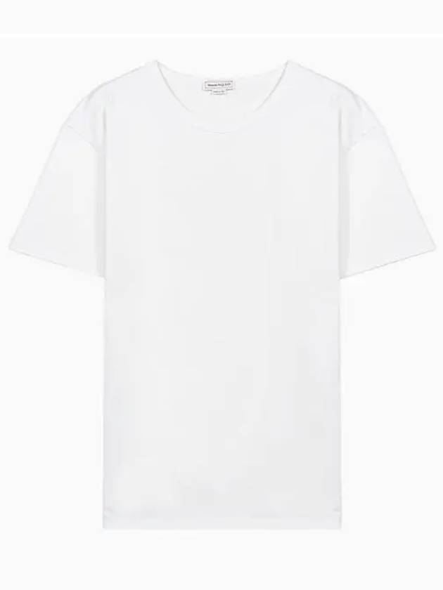 Back Graffiti Logo Short Sleeve T-Shirt White - ALEXANDER MCQUEEN - BALAAN 2