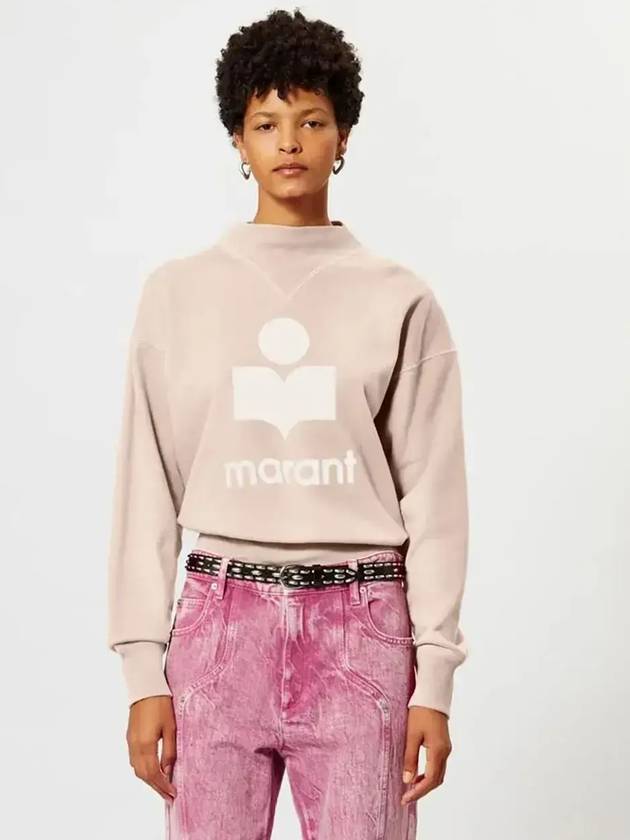 Moby Logo Print Sweatshirt Pink - ISABEL MARANT ETOILE - BALAAN 4