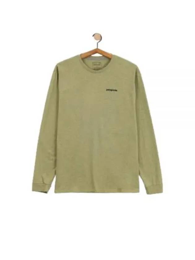 patagonia M LS P6 Logo ResponsibiliTee 38518BUGR Men Long Sleeve Responsible T Shirt - PATAGONIA - BALAAN 1