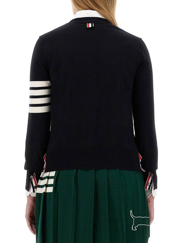 CARDIGAN IN LANA VERGINE - THOM BROWNE - BALAAN 7