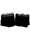 Men's Logo Waistband Cotton Briefs 2 Pack Black - DOLCE&GABBANA - BALAAN 9