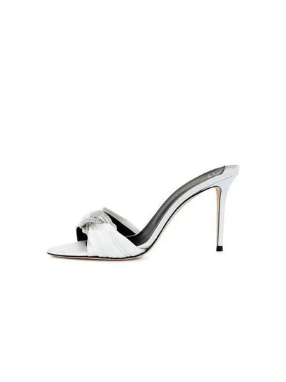 WOMEN CLANDESTINO High Heel Satin Sandals Ivory 271295 - GIUSEPPE ZANOTTI - BALAAN 1