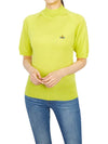 Women's Wool Silk Knit TopYellow - VIVIENNE WESTWOOD - BALAAN 6