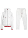 Padded Zip-Up Track Suit White - KITON - BALAAN 1