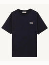 Men s short sleeve t shirt navy TSPM 08CB - AUTRY - BALAAN 1