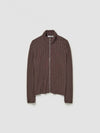 Shrunken Jacquard Cardigan Brown - OUR LEGACY - BALAAN 2