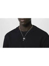 Men's Monogram Eclipse Charms Necklace Silver - LOUIS VUITTON - BALAAN 6