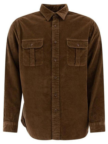 Long Sleeve Shirt 710950424002YORK BROWN - POLO RALPH LAUREN - BALAAN 1