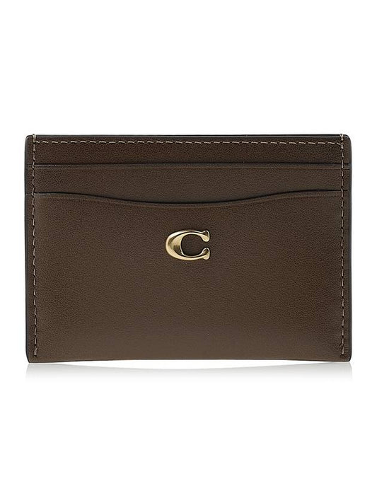 Essential Card Wallet Dark Stone - COACH - BALAAN 1