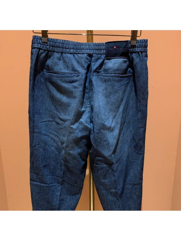 Side Pocket Banding Straight Pants Blue - KITON - BALAAN 6