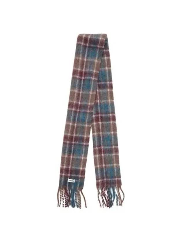 Drold Monsieur Unisex Plaid Check Scarf Muffler Brown CSF108 WP001 BN - DROLE DE MONSIEUR - BALAAN 3