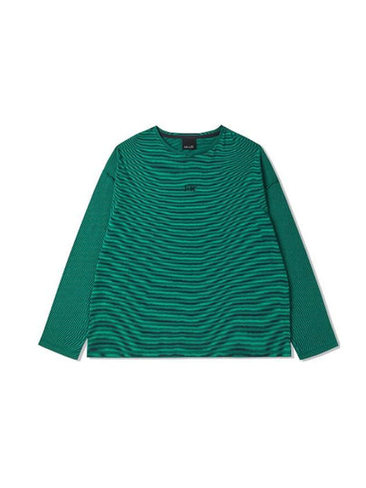 Stripe Long Sleeve T-Shirt Green - VAEKCIE - BALAAN 2