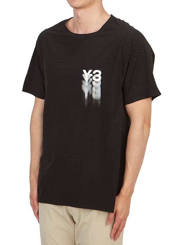 Y 3 Men's Short Sleeve T-Shirt IN8743 BLACK - YOHJI YAMAMOTO - BALAAN 2