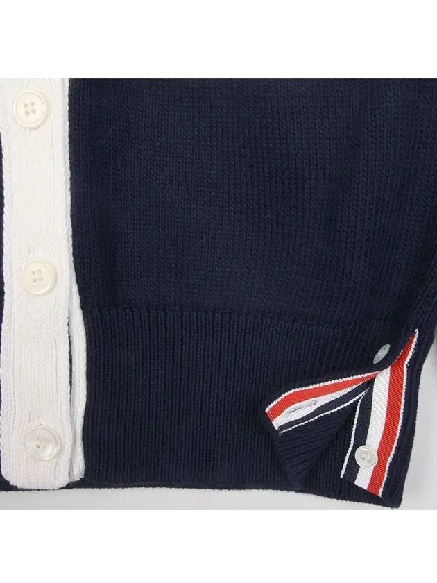 Thome Browne 4 Bar Cardigan Navy - THOM BROWNE - BALAAN 5