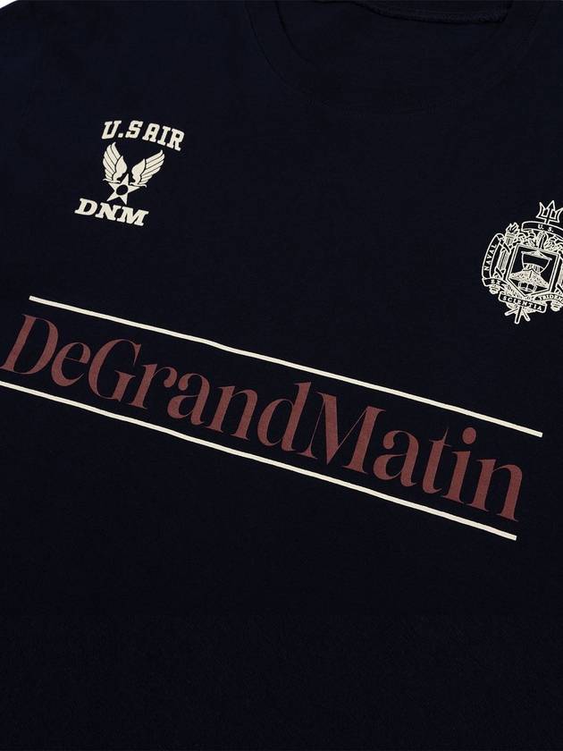 Vintage US Long Sleeved T-Shirt Navy - DE GRAND MATIN - BALAAN 5