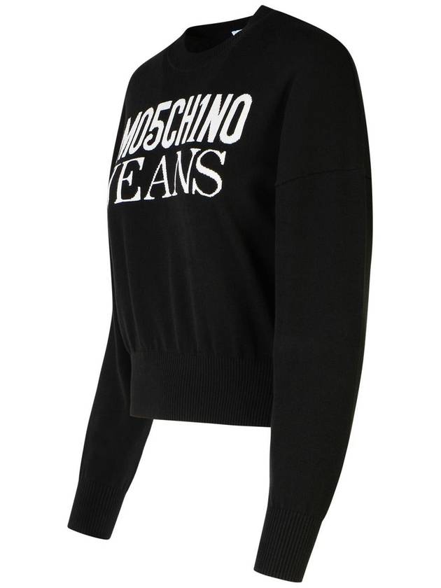 Logo Jacquard Cotton Sweater A09193208 - MOSCHINO - BALAAN 3