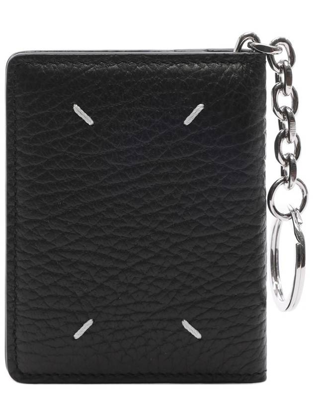 4 Stitch Keyring Card Wallet Black - MAISON MARGIELA - BALAAN 5